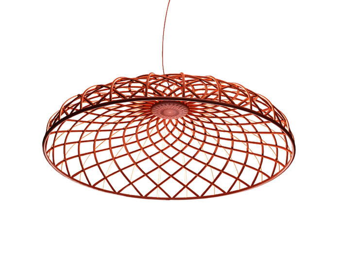 Závěsné svítidlo Skynest, brick red