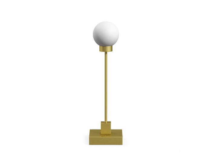 Přenosná stolní lampa Snowball, brass