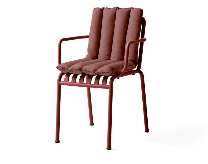 Prošívaný podsedák Palissade Chair and Armchair Soft Quilted Cushion, iron red
