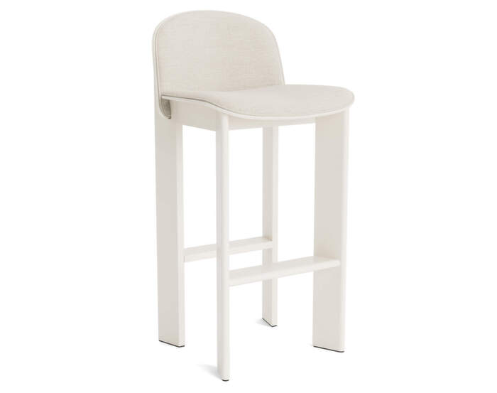 Barová židle Chisel 35 H75, cream white lacquered beech / Mode 11