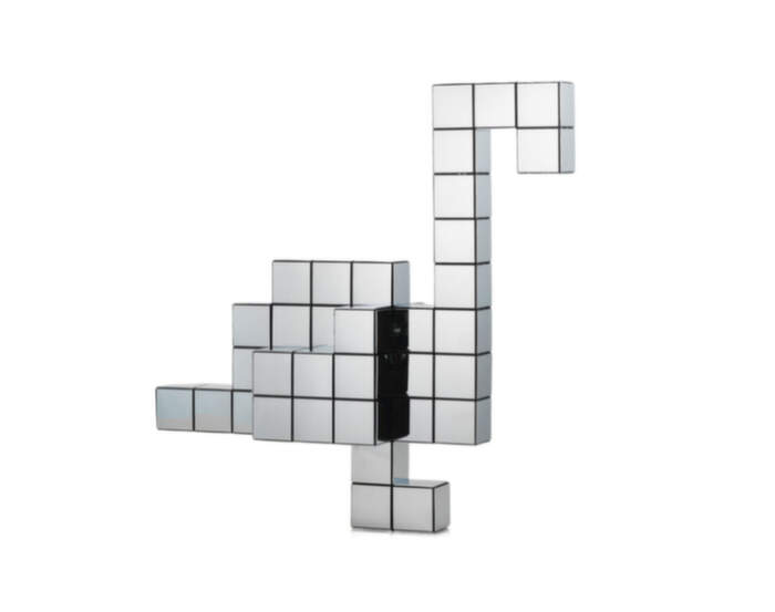 Plameňák Panton Cubes, chrome