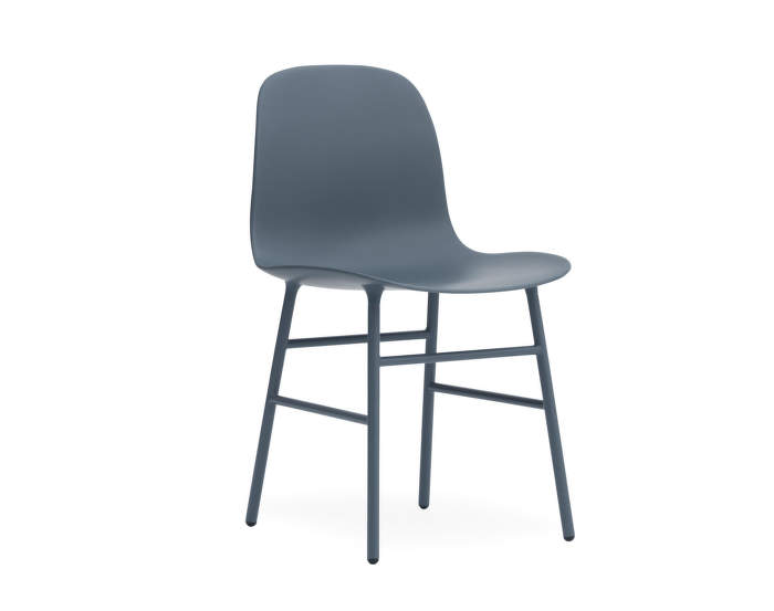 Židle Form, modrá/ocel