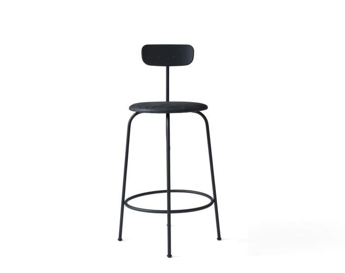 Afteroom Counter Chair, leather, black/black