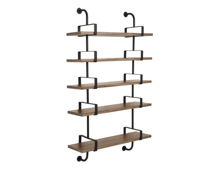 Police Démon Shelf 2, 95cm, 5 shelves, walnut