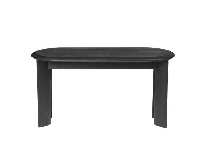 Bevel Bench, black oiled oak