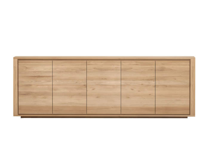 Shadow sideboard, 5 doors, oak