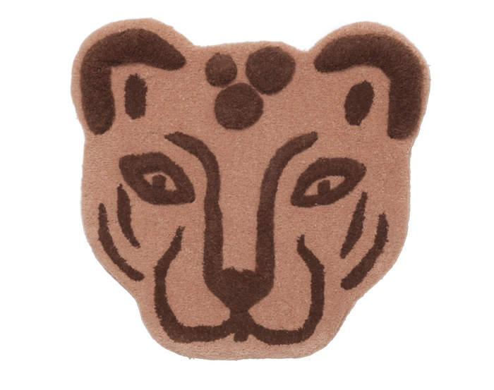 Tufted Leopard head , brown