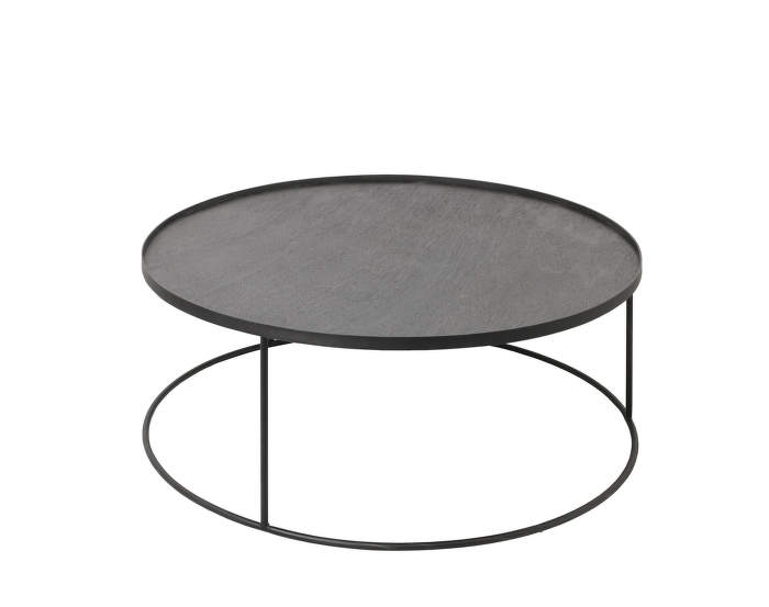 Round tray coffee table, extra large