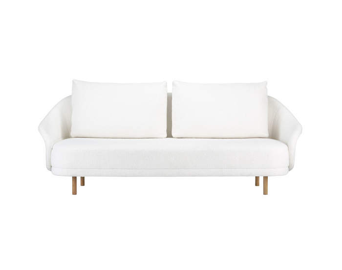 New Wave - two seater, Natural Oak / Barnum- Off White 1