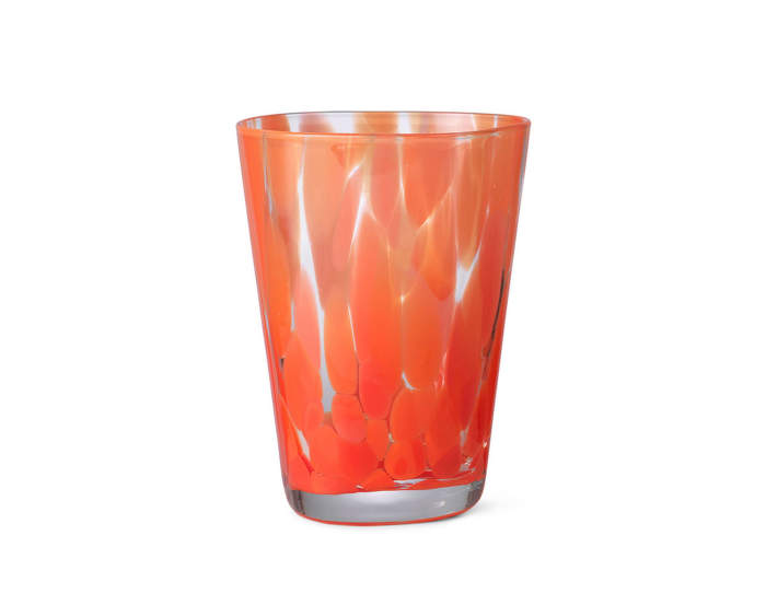 Casca Glass, poppy red