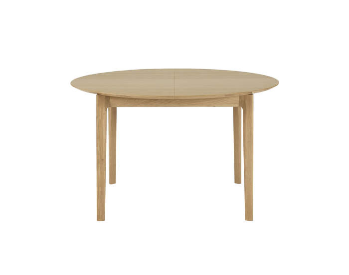 Round extendable dining table Bok, oak