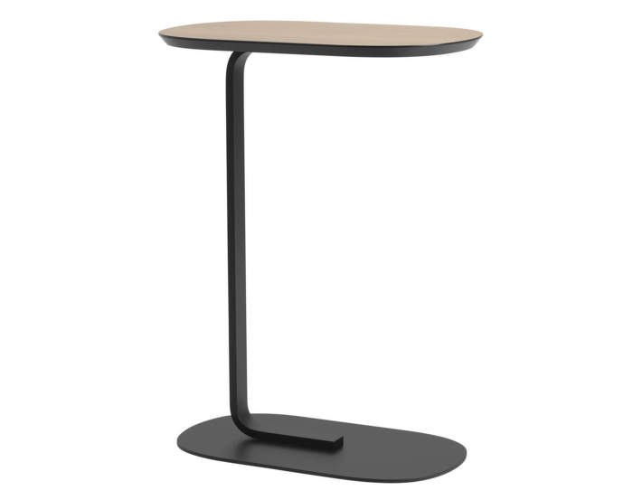 Relate Side Table 73,5 cm, oak veneer / black