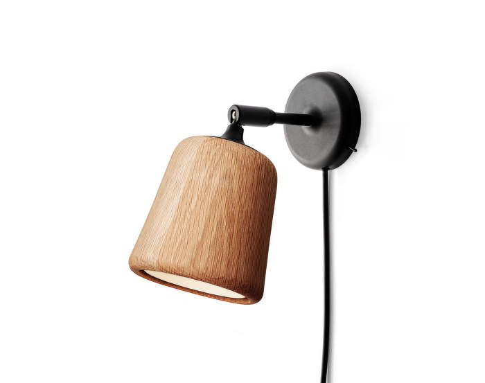 Material Wall Lamp, natural oak