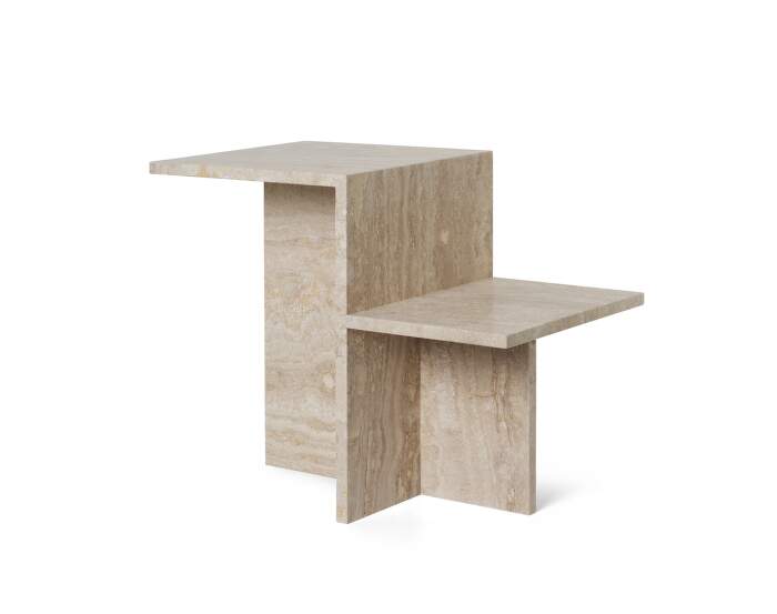 stolek-Distinct Side Table, travertine