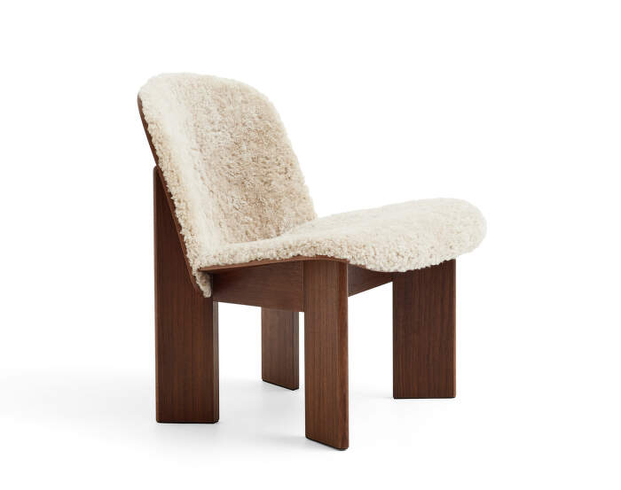 kreslo-Chisel Lounge Chair, walnut / Sheepskin Mohawi 21