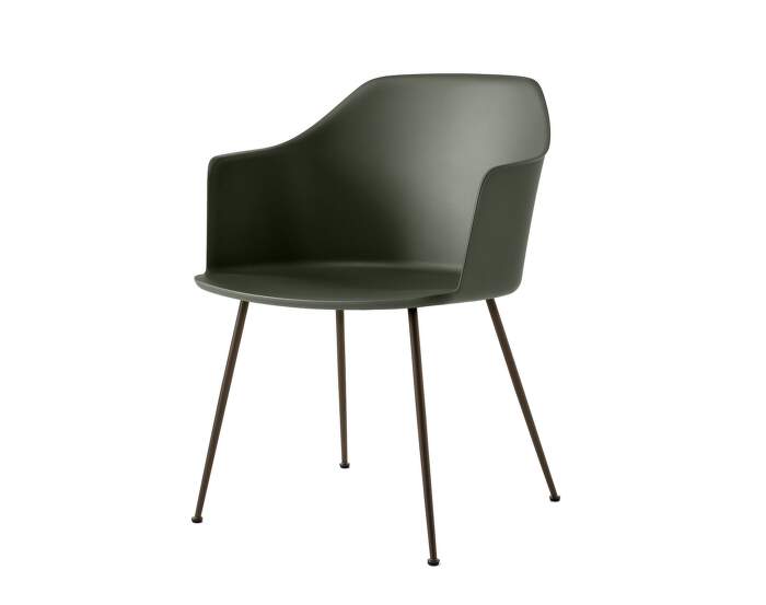 zidle-Rely HW33 Armchair, bronzed/bronze green