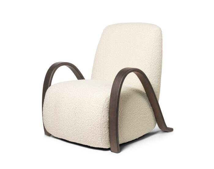 kreslo-Buur Lounge Chair Nordic Bouclé, off white