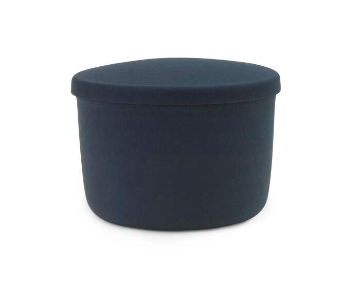 pouf-Hide Storage Pouf Small, steel blue