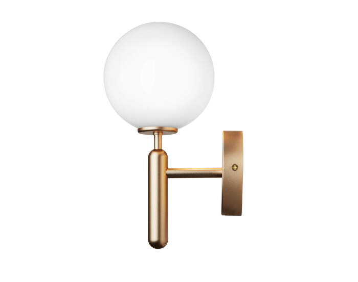 Nástěnná lampa Miira, brass/opal