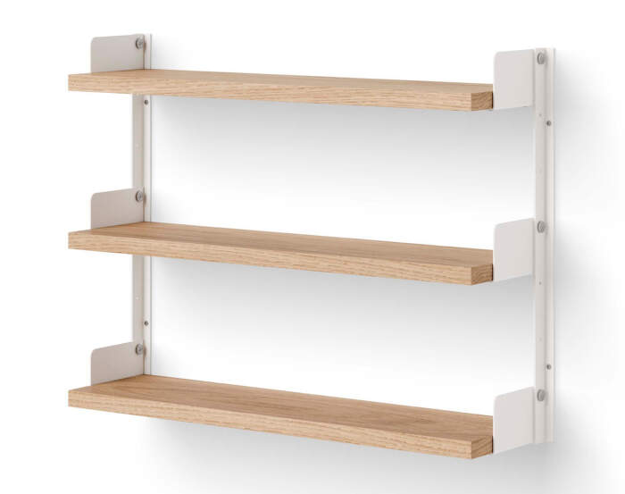 Police Tea Shelf, oak/white