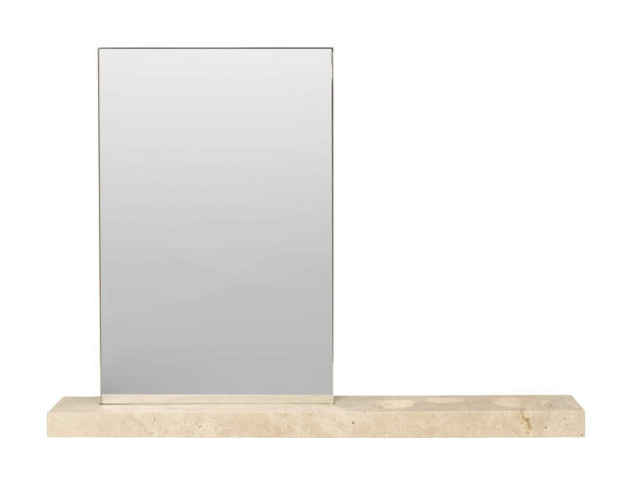 Stolní zrcadlo Caseta, travertine