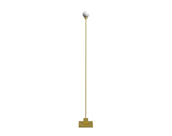 Přenosná stojací lampa Snowball, brass