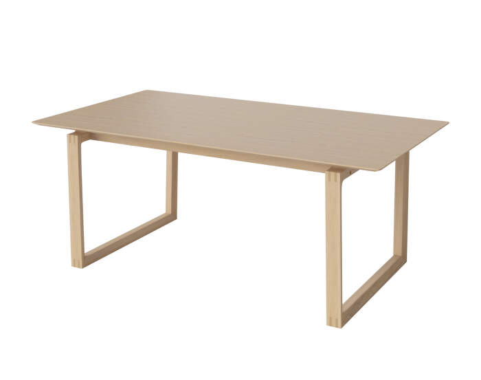 Jídelní stůl Kuma 180x100 cm, white pigmented oiled oak