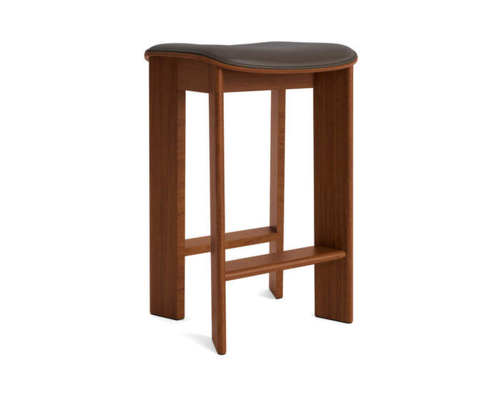 Barová stolička Chisel 30 H65, walnut / Grano chocolate