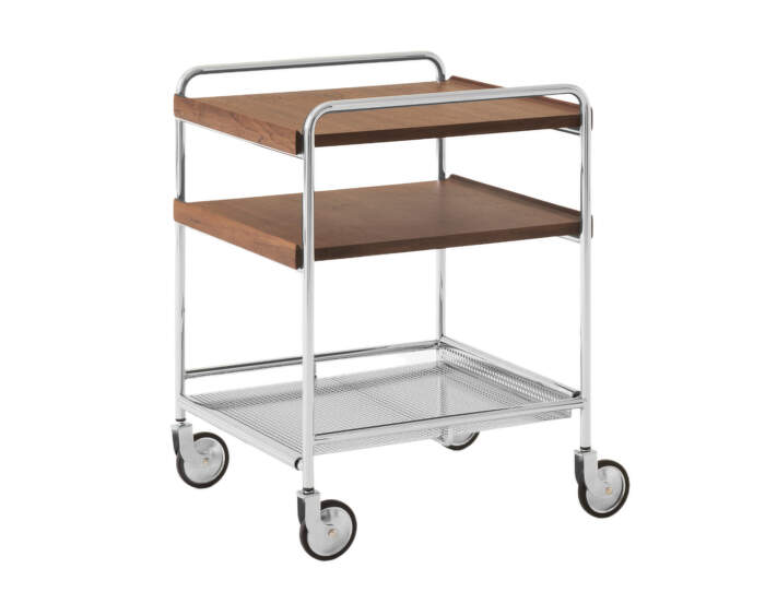 Servírovací vozík Alima NDS2, chrome / walnut