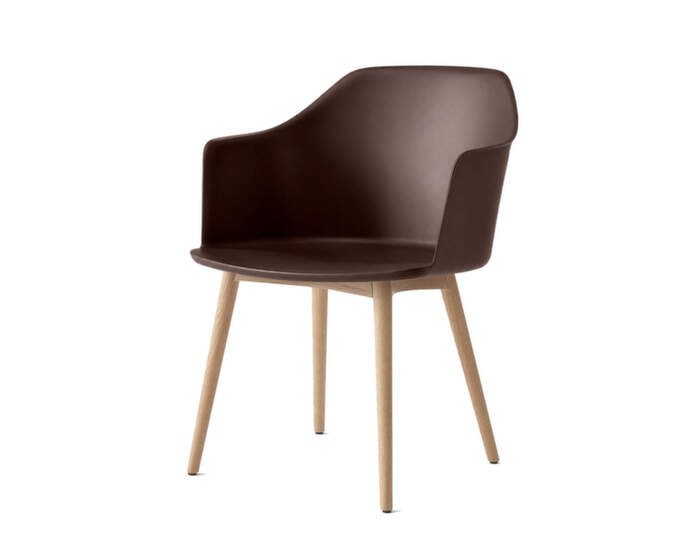 Židle Rely HW76 s područkami, oak / burnt umber