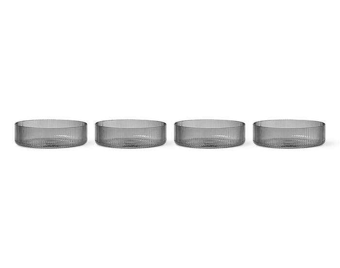 Misky Ripple set 4ks, smoked grey
