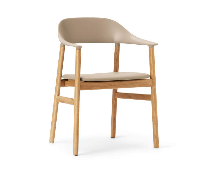 Židle Herit Armchair Oak Leather, sand