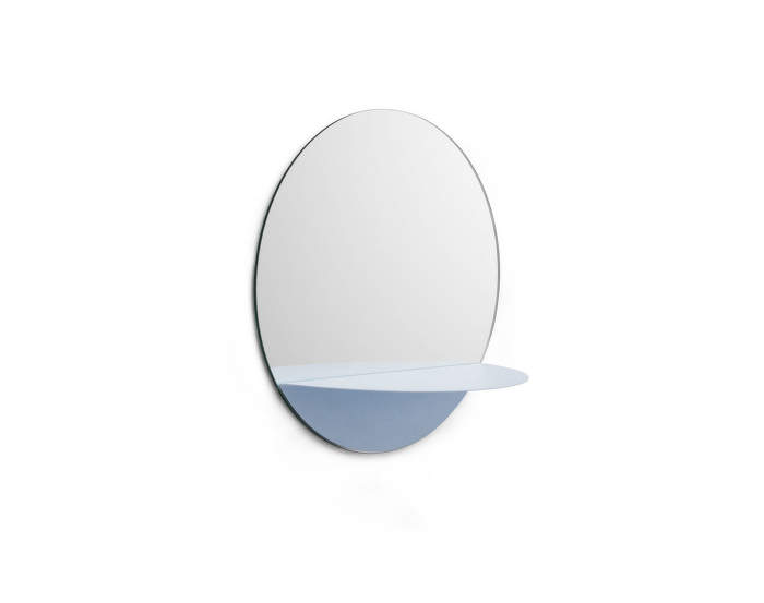 Zrcadlo Horizon Round, light blue