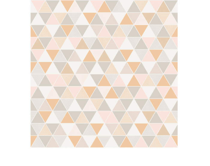 Tapeta Triangular, pink/beige