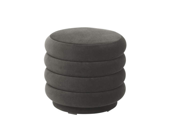 Pouf Round small, dark grey