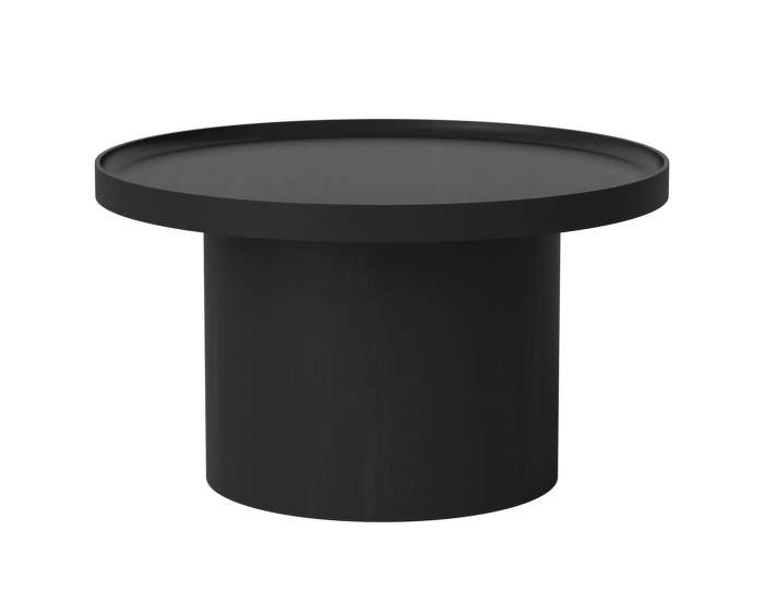 Plateau Coffee Table Large, black lacquered oak