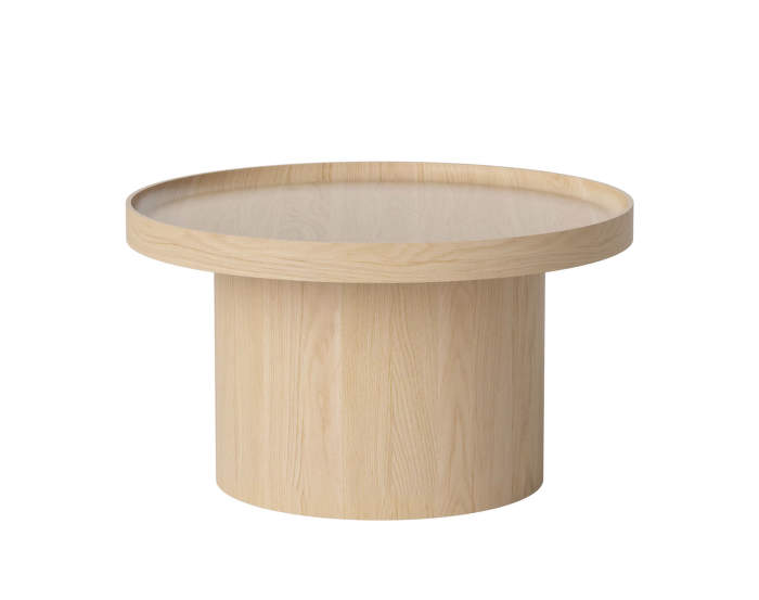 Plateau Coffee Table Medium, white lacquered oak