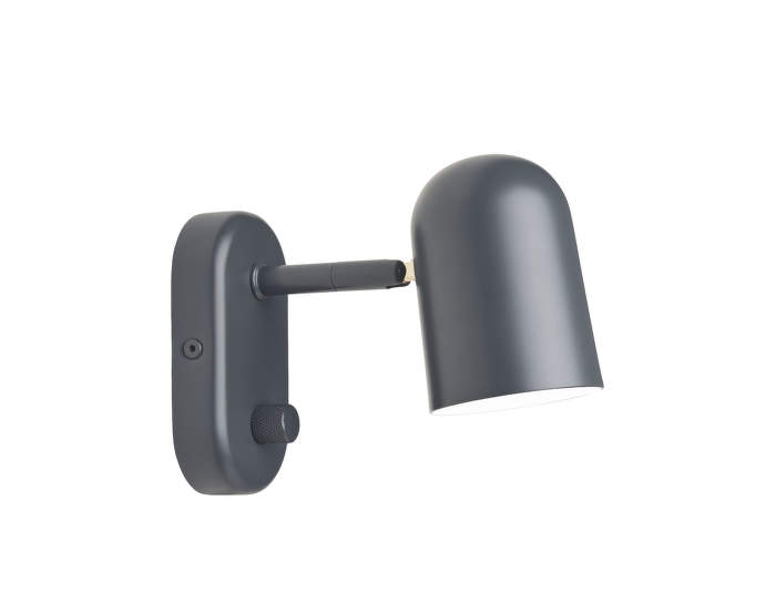 Buddy wall lamp, dark grey