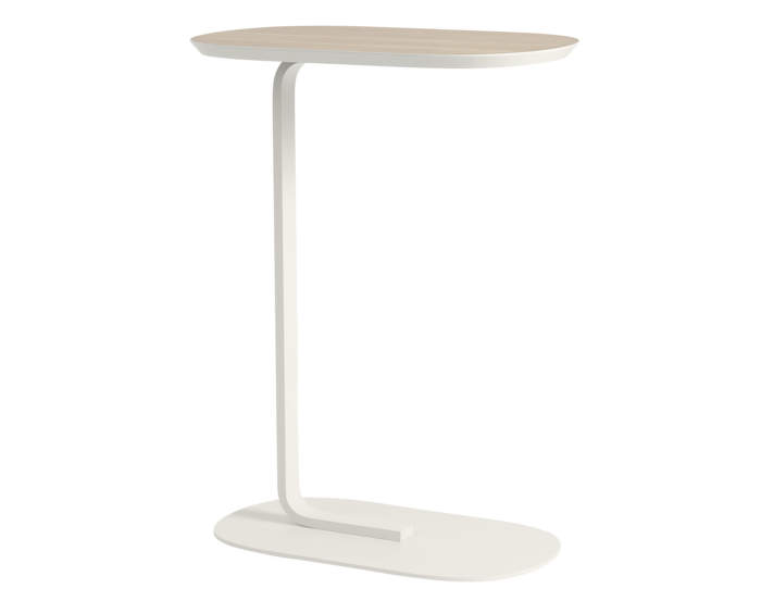 Relate Side Table 73,5 cm, oak veneer / off-white