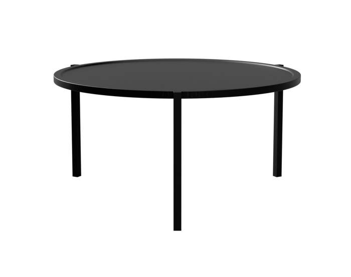 Coffee Table 90, black oak / black steel