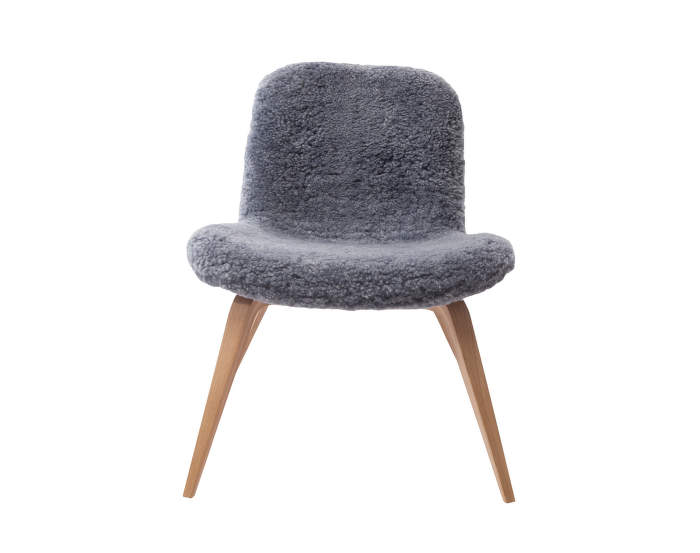 Goose Lounge Chair Nature, Sheepskin Graphite