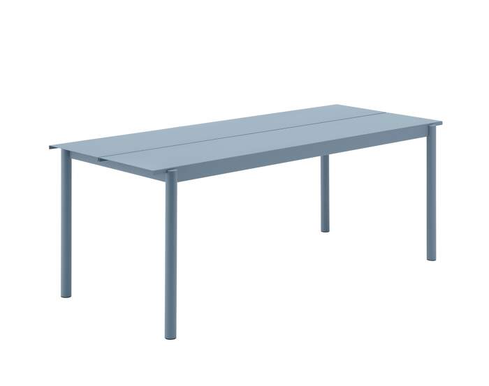 Linear Steel Table 200 cm, pale blue