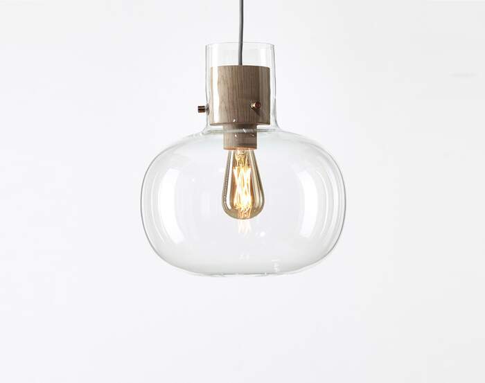 svítidlo Awa Medium PC1129 Lamp, clear / waxed oak