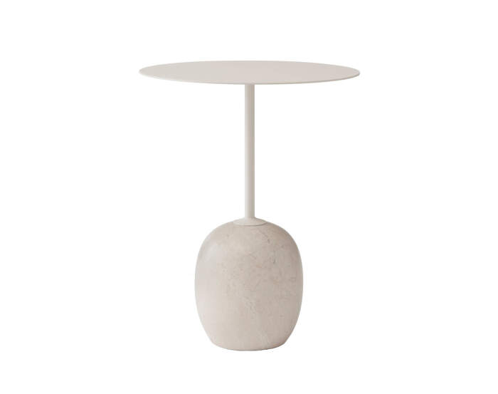 Odkládací stolek Lato LN8, ivory white/crema diva marble