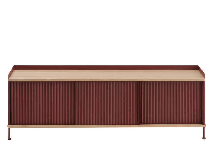 Komoda Enfold Sideboard 186x48, oak/deep red