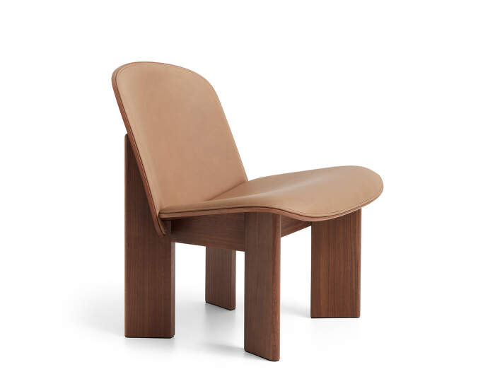 kreslo-Chisel Lounge Chair, walnut / Sense Nougat