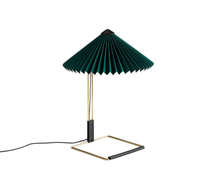 lampa-Matin 300 Table Lamp, polished brass / green