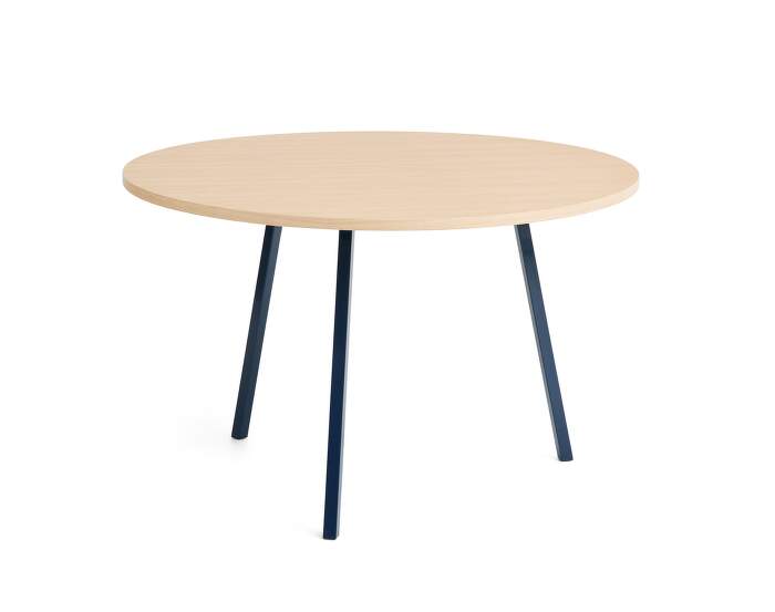 stul-Loop Stand Table Round Ø120, oak/deep blue