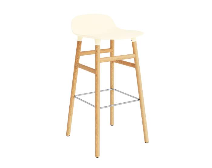 stolicka-Form Bar Chair 75 cm Oak, cream/oak