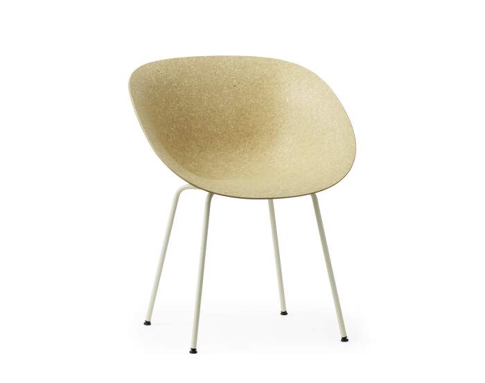 zidle-Mat Armchair Steel, hemp/cream